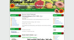 Desktop Screenshot of blumen-scholl.de