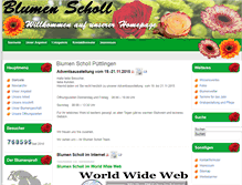 Tablet Screenshot of blumen-scholl.de